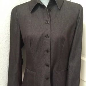 Worth brown jacket blazer size 6 small S Excellent Condition RARE HTF GORGEOUS